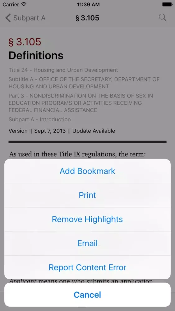 Screenshot di 24 CFR - Housing and Urban Development (LawStack)