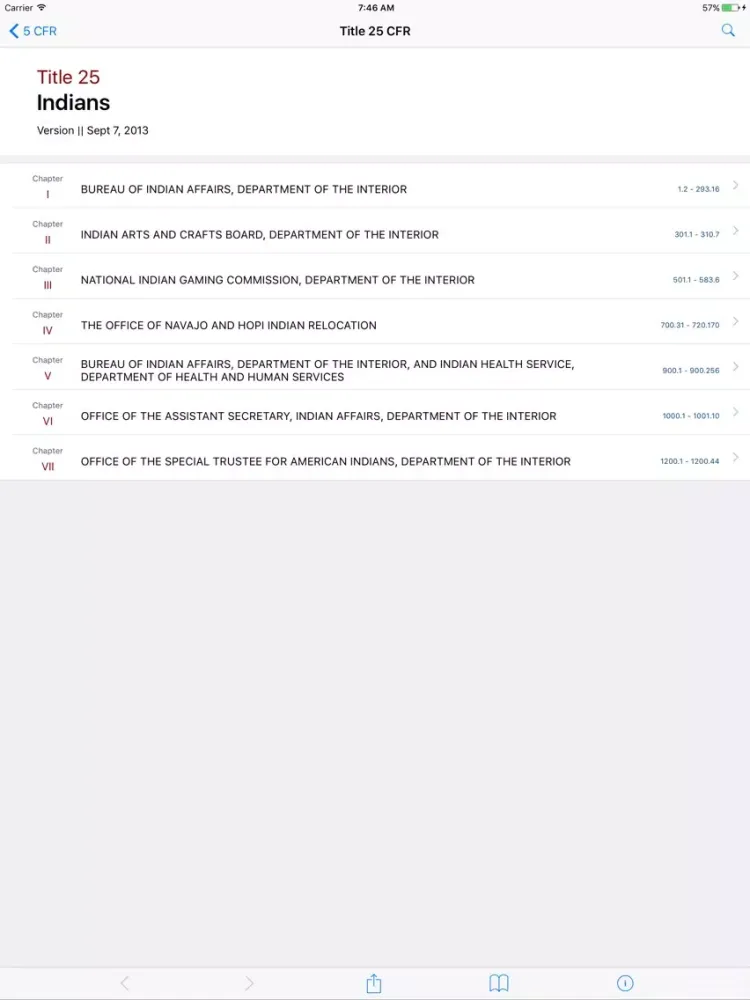 Screenshot di 25 CFR - Indians (LawStack Series) iPad 