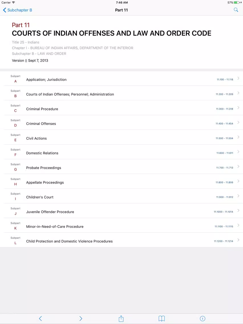 Captures d'écran de 25 CFR - Indians (LawStack Series) iPad 