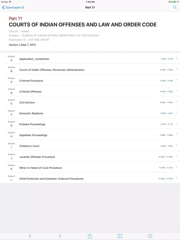Screenshot di 25 CFR - Indians (LawStack Series) iPad 