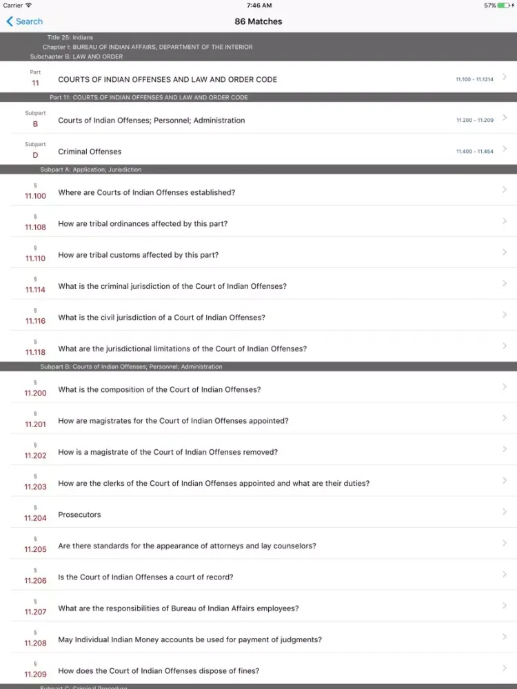 Screenshot di 25 CFR - Indians (LawStack Series) iPad 