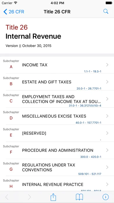 Screenshot di 26 CFR by LawStack