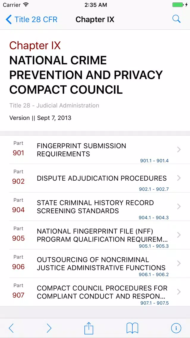 تصاویر 28 CFR - Judicial Administration (LawStack Series)