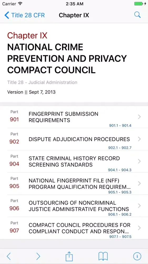 28 CFR - Judicial Administration (LawStack Series)应用截图