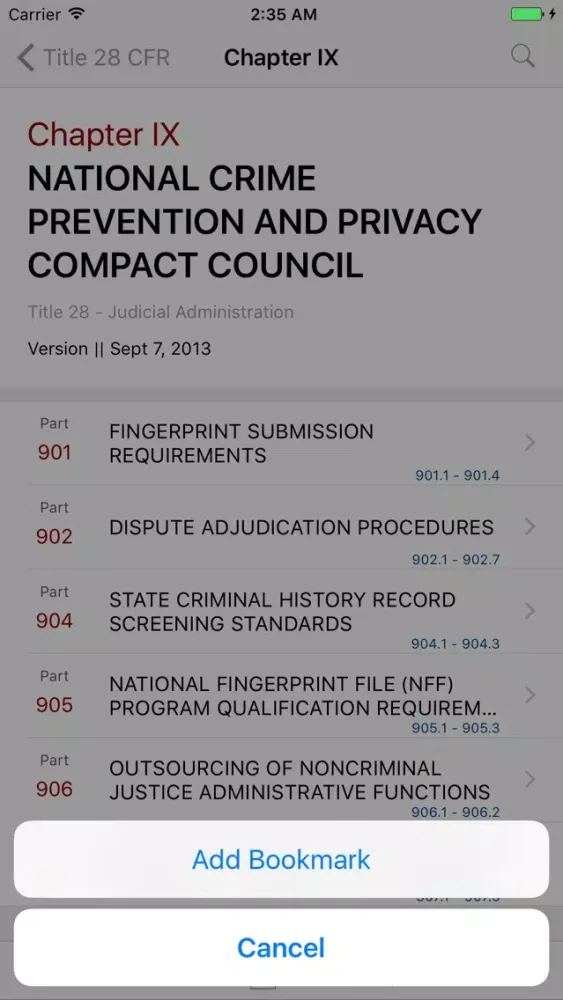 28 CFR - Judicial Administration (LawStack Series)应用截图