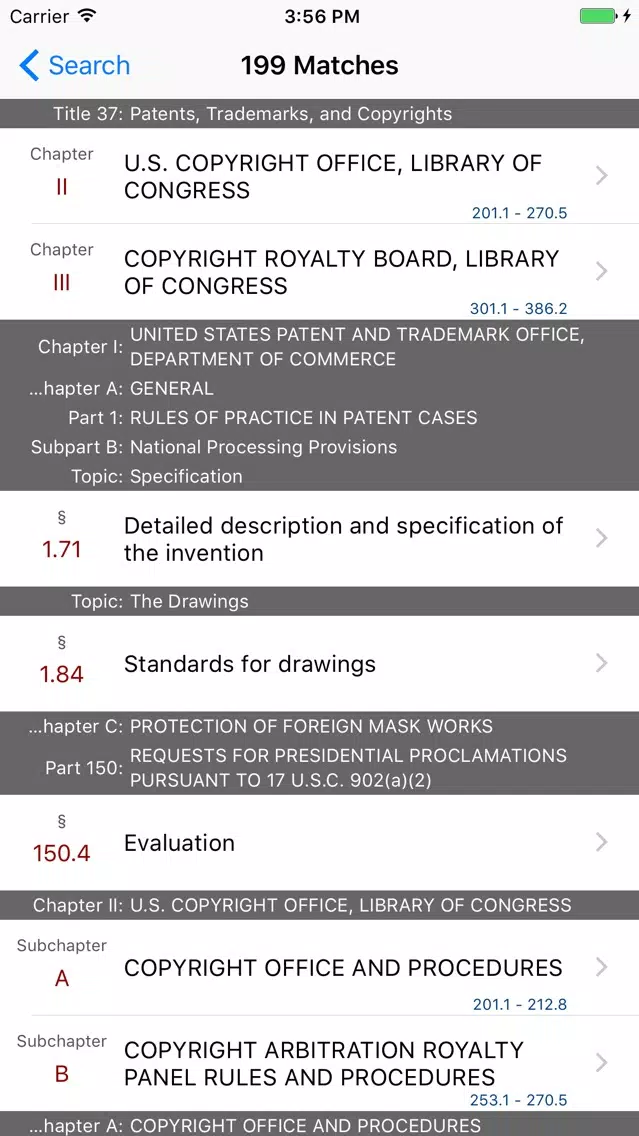 37 CFR - Patents, Trademarks, and Copyrights (Law)应用截图