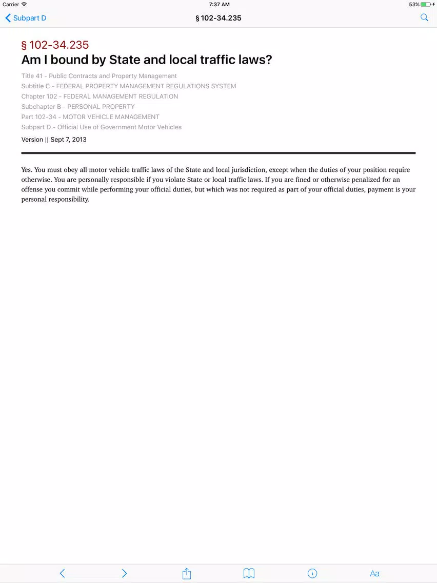 تصاویر 41 CFR - Public Contracts and Property Management iPad 