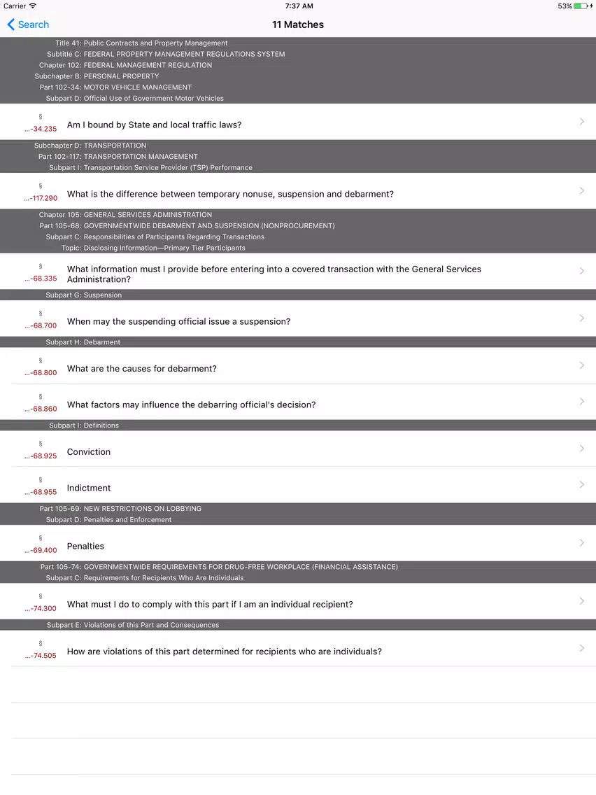 تصاویر 41 CFR - Public Contracts and Property Management iPad 