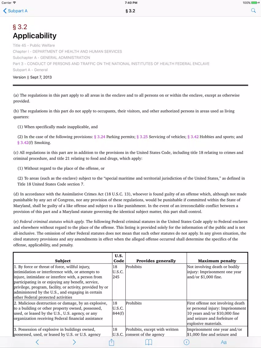 45 CFR - Public Welfare (LawStack Series) iPad  Screenshots