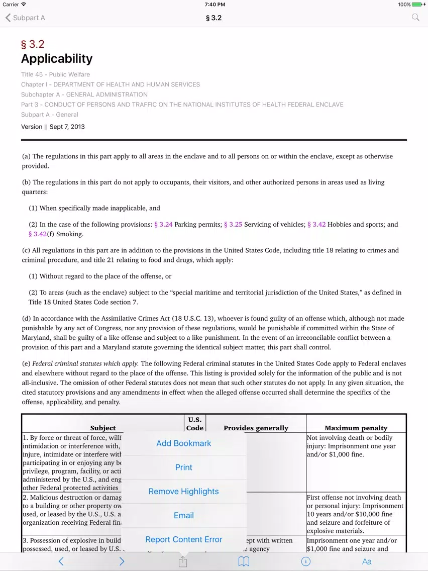 45 CFR - Public Welfare (LawStack Series) iPad  Screenshots