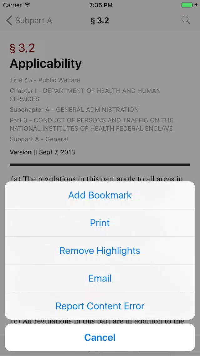 45 CFR - Public Welfare (LawStack Series) Screenshots
