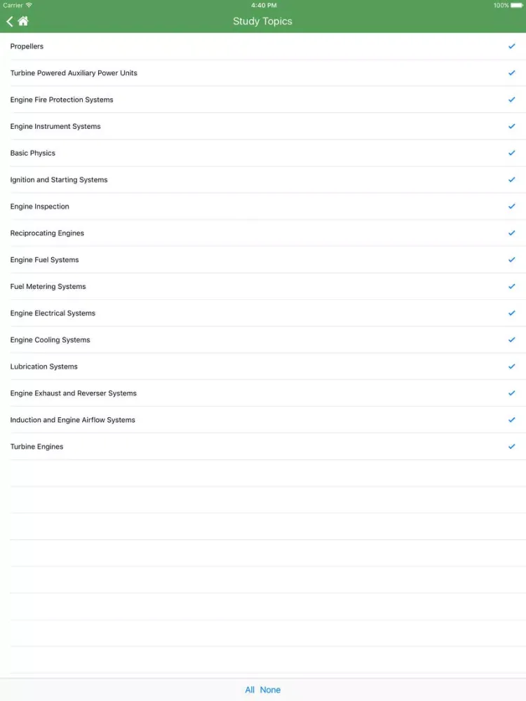 Capturas de tela do 2017 FAA Test Prep - Aviation Mechanic Powerplant iPad 