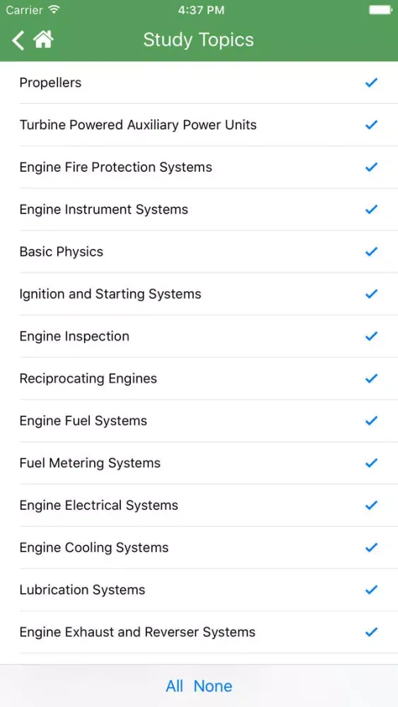 Capturas de tela do 2017 FAA Test Prep - Aviation Mechanic Powerplant