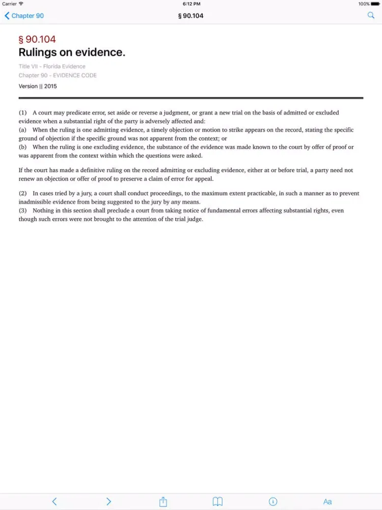 Florida Evidence Code (LawStack Series) iPad  سکرین شاٹس