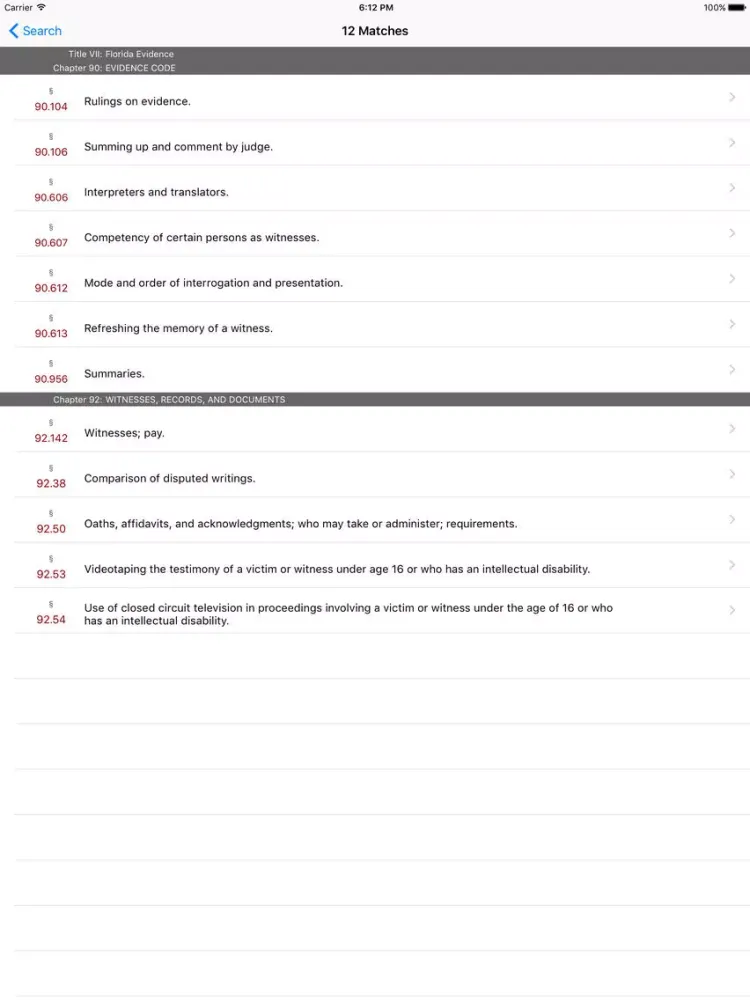 Florida Evidence Code (LawStack Series) iPad  سکرین شاٹس