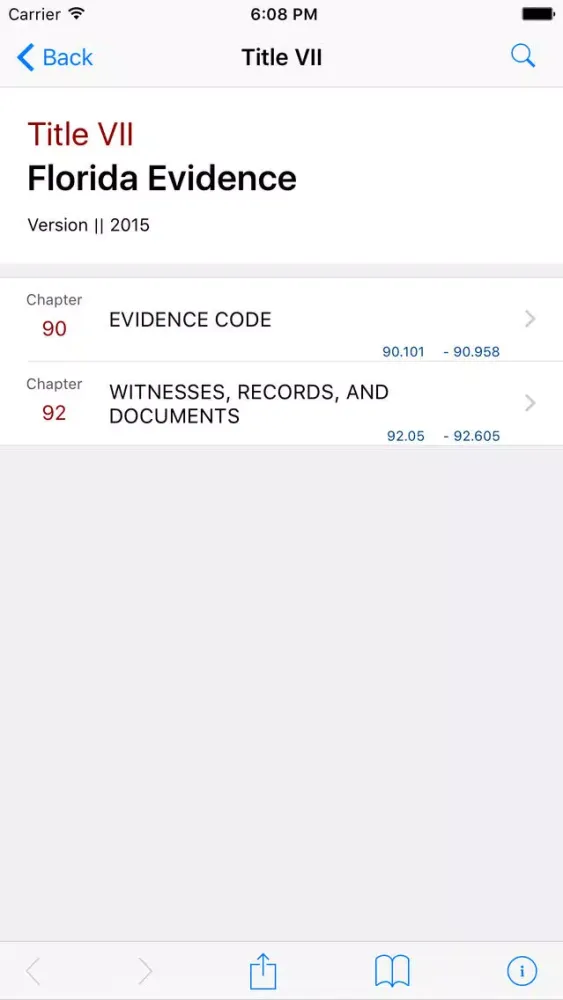 Florida Evidence Code (LawStack Series) سکرین شاٹس