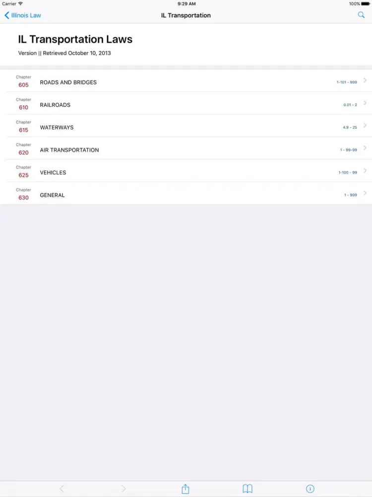 Illinois Transportation Law (LawStack Series) iPad 应用截图