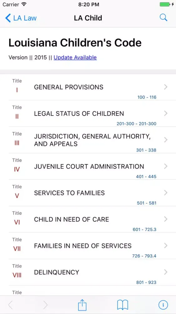 Louisiana Children’s Code (LawStack's LA Law) Ekran Görüntüleri