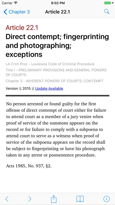 Louisiana Code of Criminal Procedure (LawStack) Screenshots