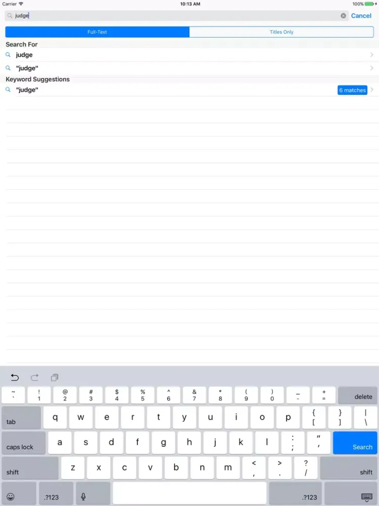 Capturas de pantalla de Louisiana Code of Evidence LS iPad 