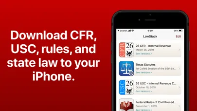 LawStack: CFR,USC,Statutes,Law স্ক্রিনশট