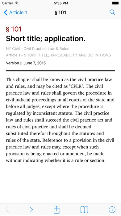 New York Civil Practice Law and Rules (LawStack) स्क्रीनशॉट