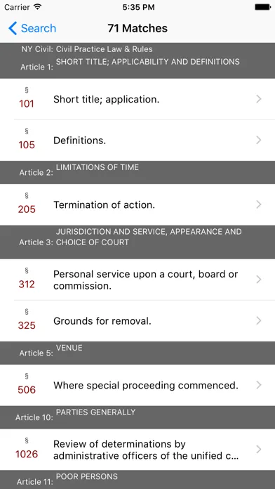 New York Civil Practice Law and Rules (LawStack) स्क्रीनशॉट