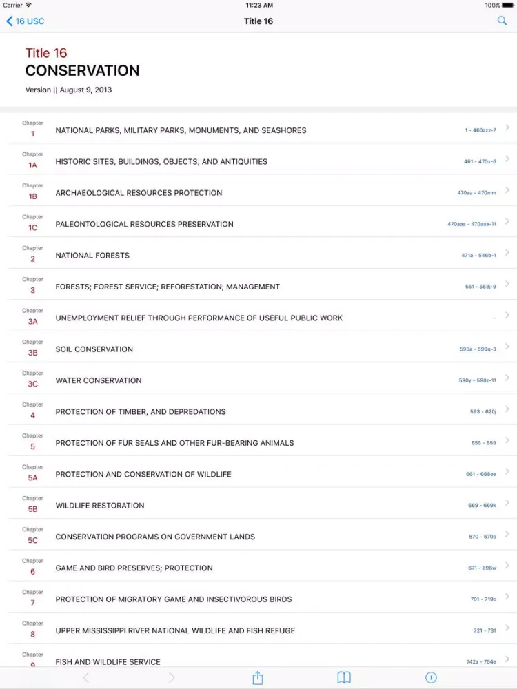 Zrzuty ekranu 16 USC - Conservation (LawStack Series) iPad 