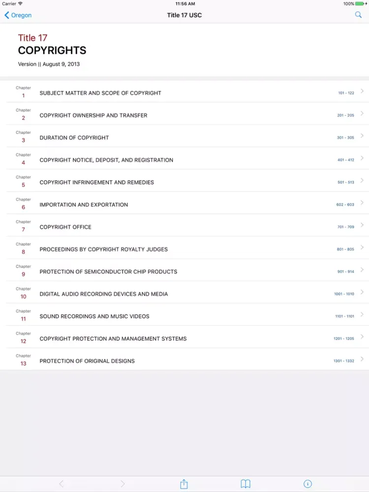 17 USC - Copyrights (LawStack Series) iPad  Screenshots