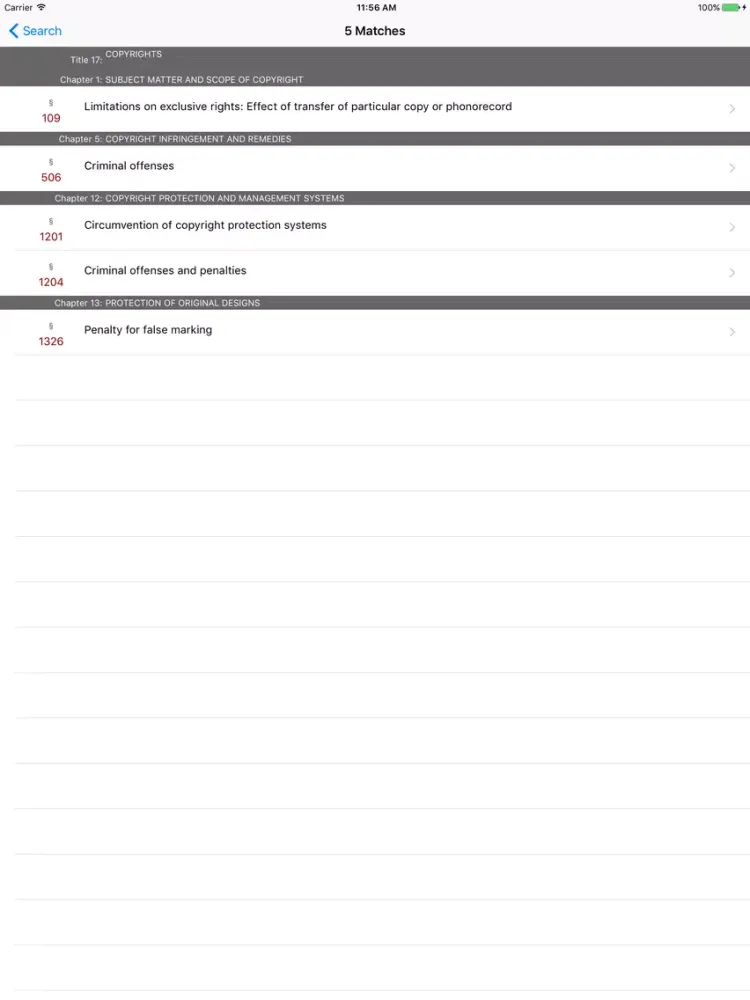 17 USC - Copyrights (LawStack Series) iPad  Screenshots
