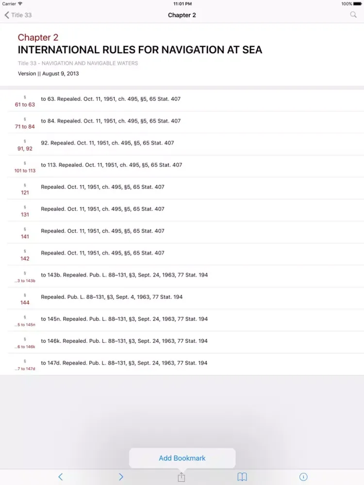 Zrzuty ekranu 33 USC - Navigation and Navigable Waters (LawStack iPad 