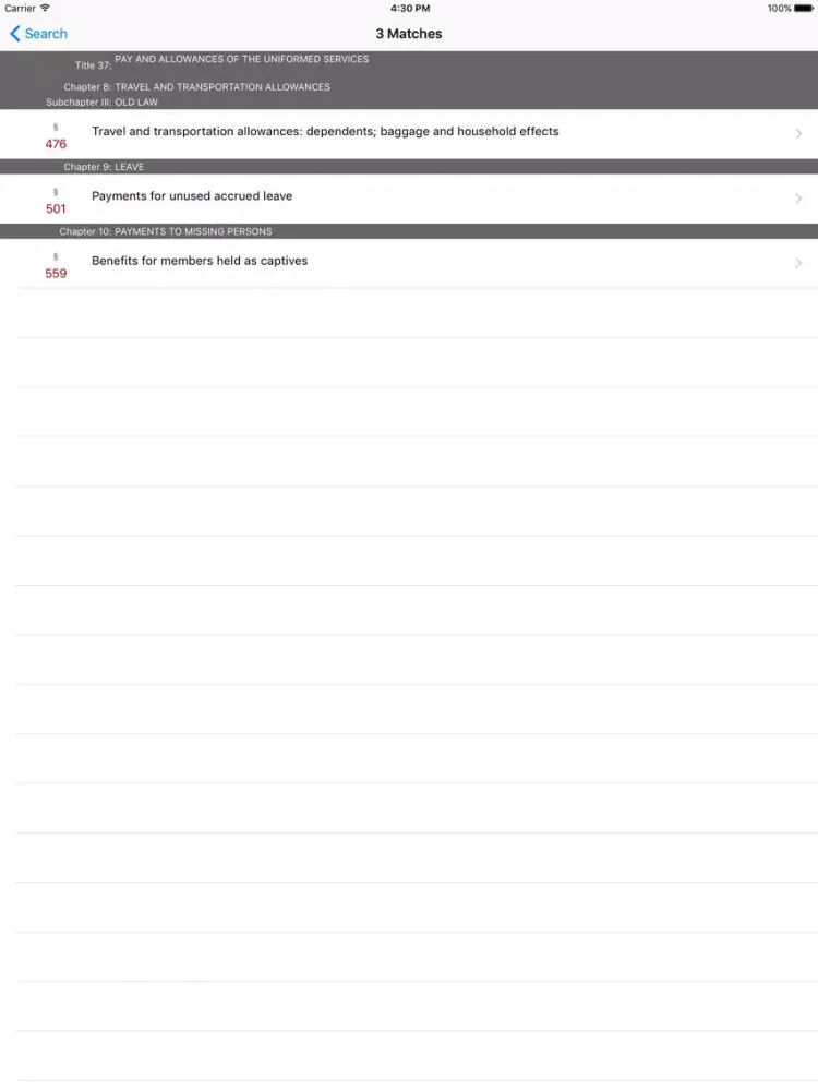 37 USC - Pay and Allowances (LawStack Series) iPad  Screenshots