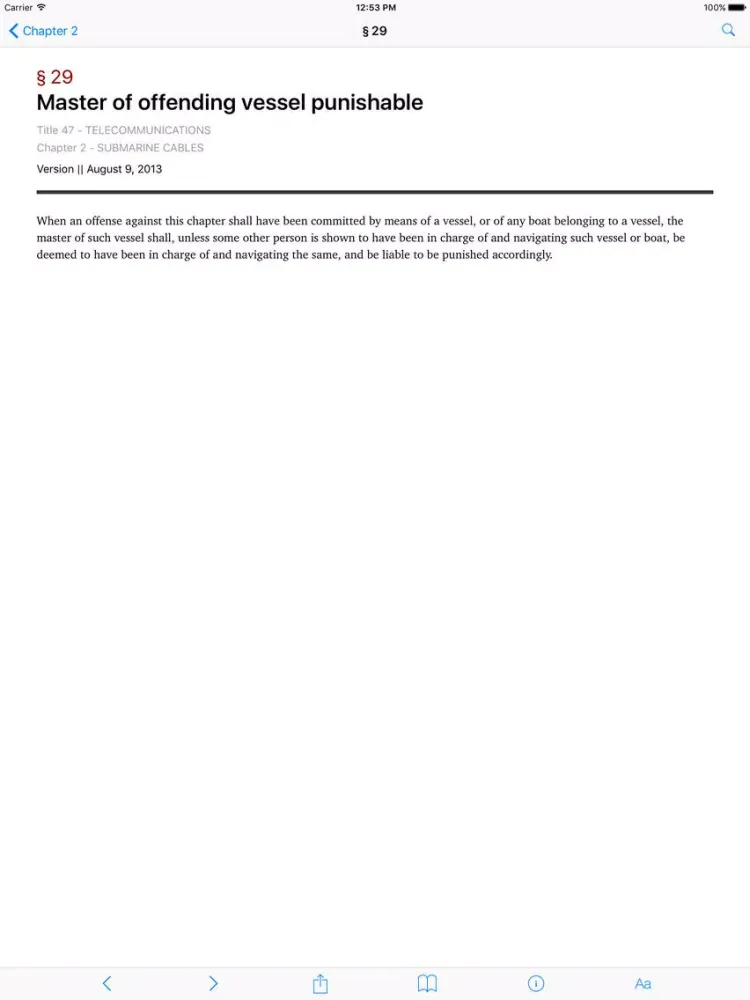 47 USC - Telecommunications (LawStack Series) iPad 應用截圖