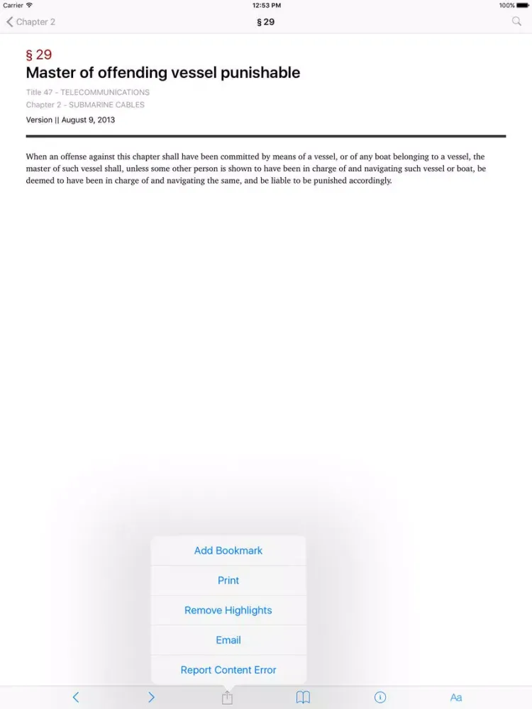 47 USC - Telecommunications (LawStack Series) iPad 應用截圖