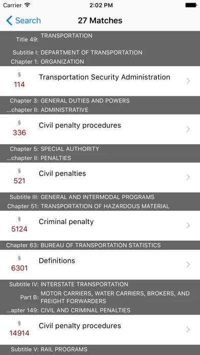 Capturas de tela do 49 USC - Transportation (LawStack Series)