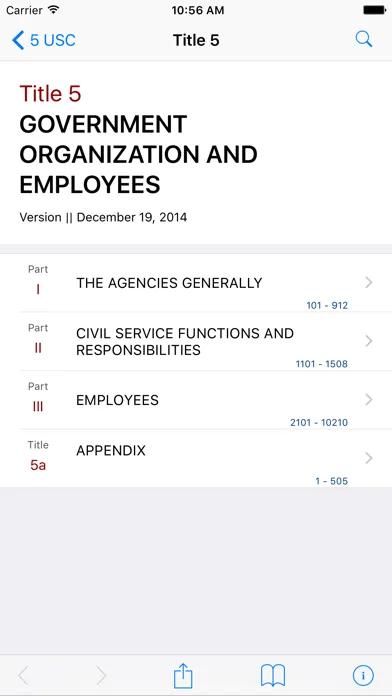 5 USC - Gov't Orgs and Employees (LawStack Series) স্ক্রিনশট