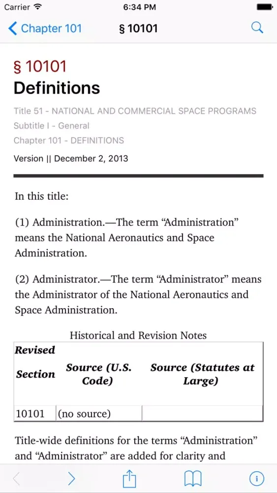 Captures d'écran de 51 USC - Nat'l and Comm. Space (LawStack Series)