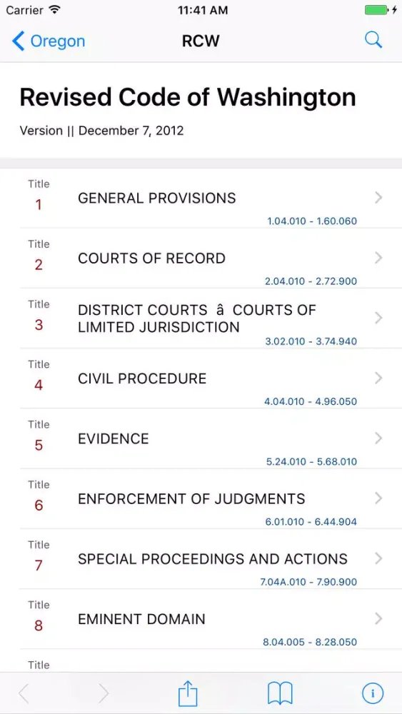 Washington Law (2017 LawStack WA Code Series) Ekran Görüntüleri
