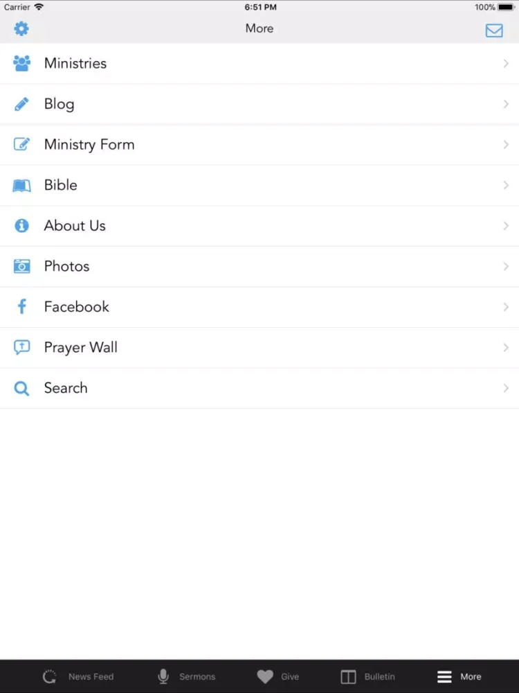 First Church of the Open Bible iPad 应用截图