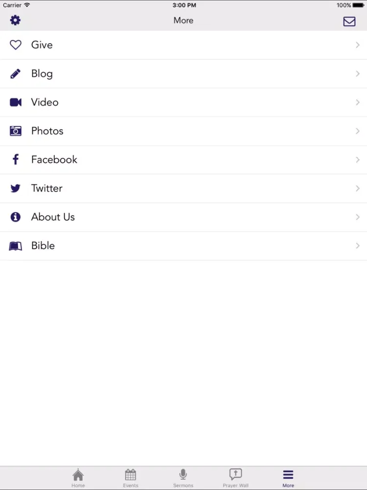 ภาพหน้าจอของ Gateway Church iPad 