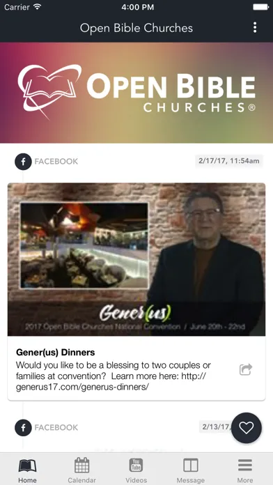 Captures d'écran de Open Bible Churches