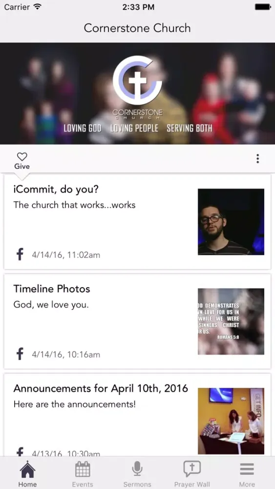 The Cornerstone Church App स्क्रीनशॉट