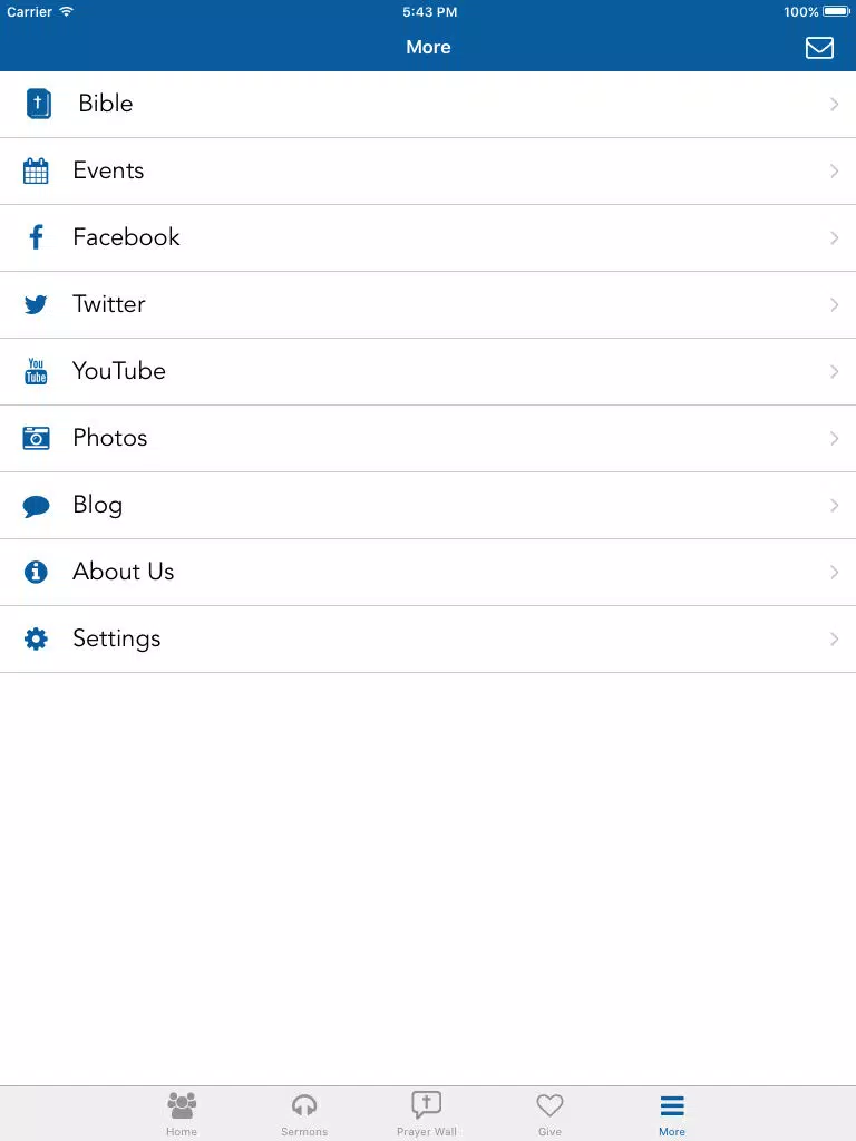 ภาพหน้าจอของ Neighborhood Worship Center iPad 