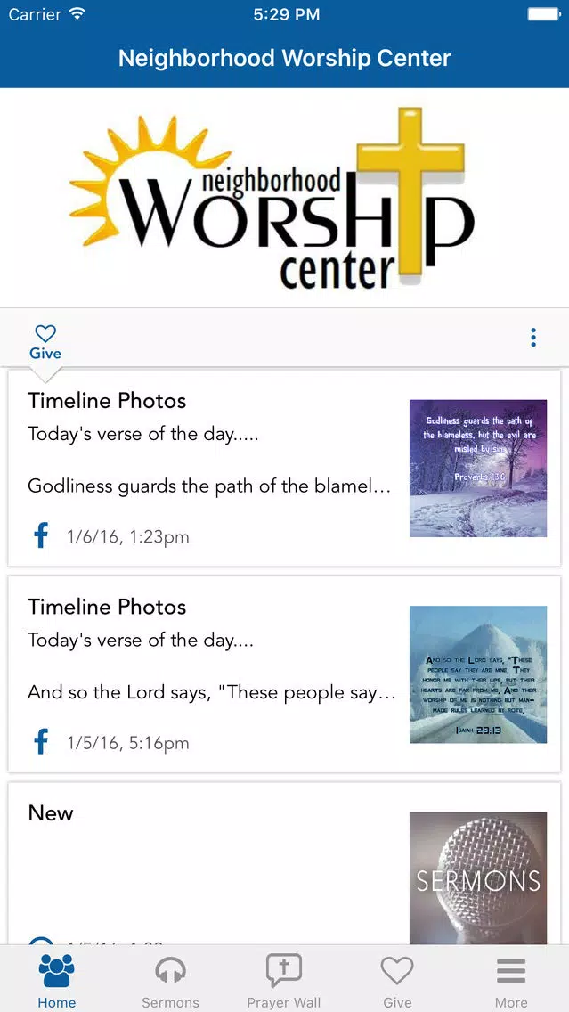 ภาพหน้าจอของ Neighborhood Worship Center
