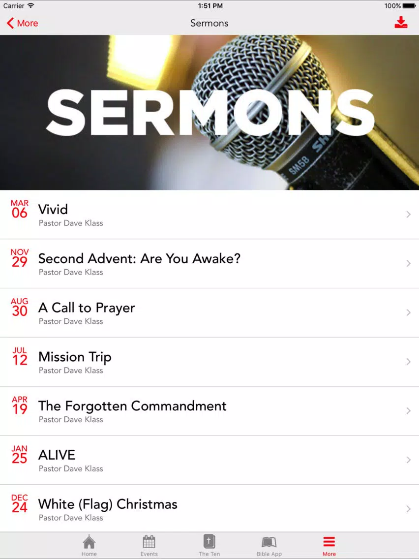 Скриншоты FBC ALIVE Youth Ministry iPad 