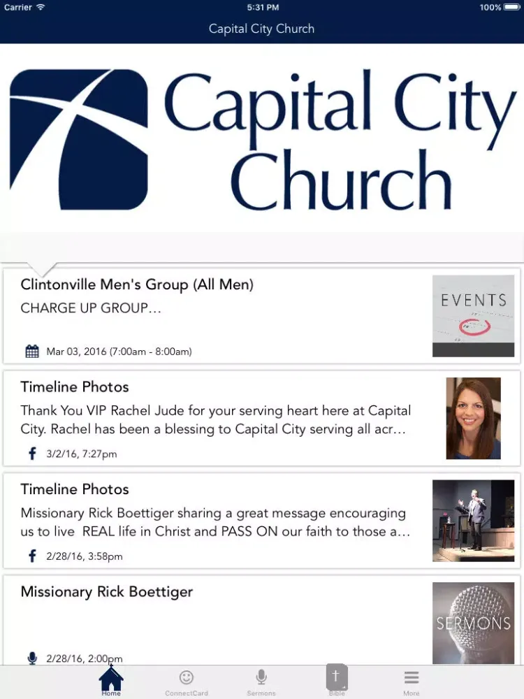 Capital City Church iPad  스크린샷