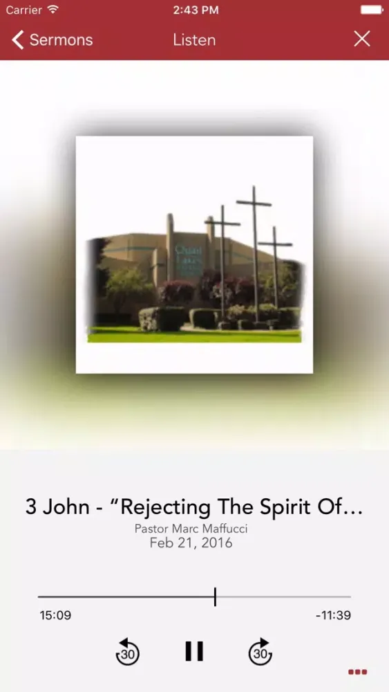 Capturas de tela do Quail Lakes Baptist Church