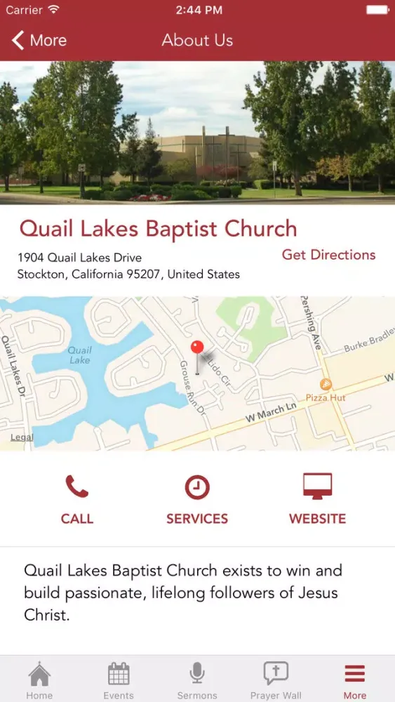Capturas de tela do Quail Lakes Baptist Church