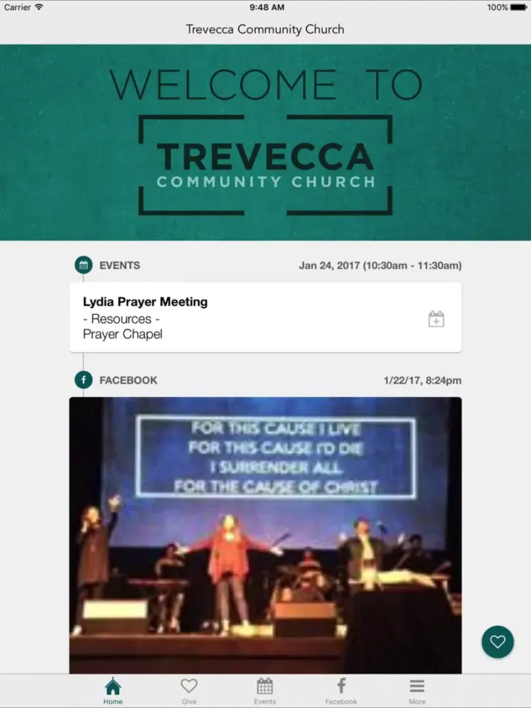 Trevecca Community Church iPad  스크린샷