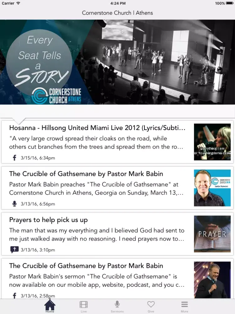 Cornerstone Church | Athens iPad  Ekran Görüntüleri